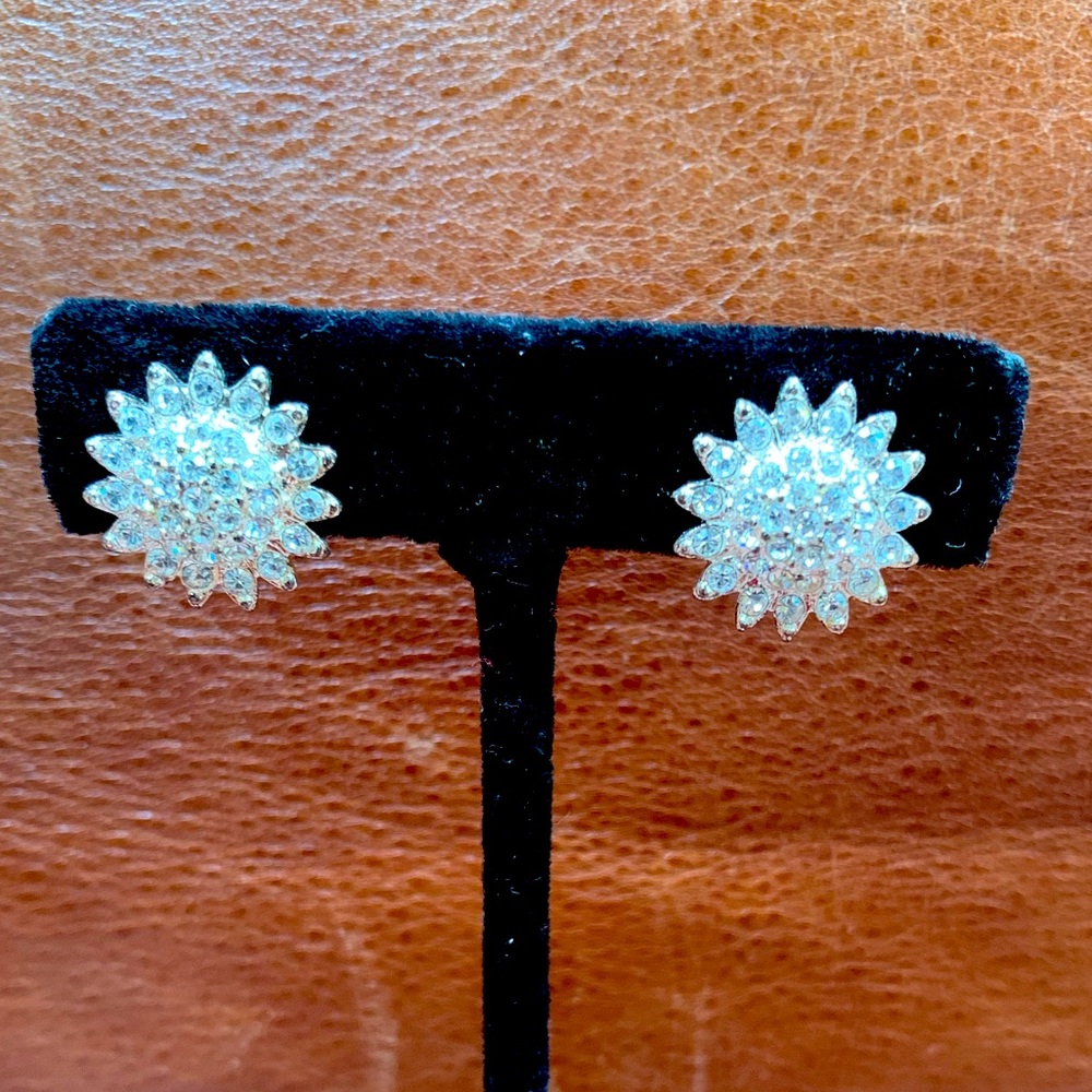 New Beautiful rhinestone Clip on Earings